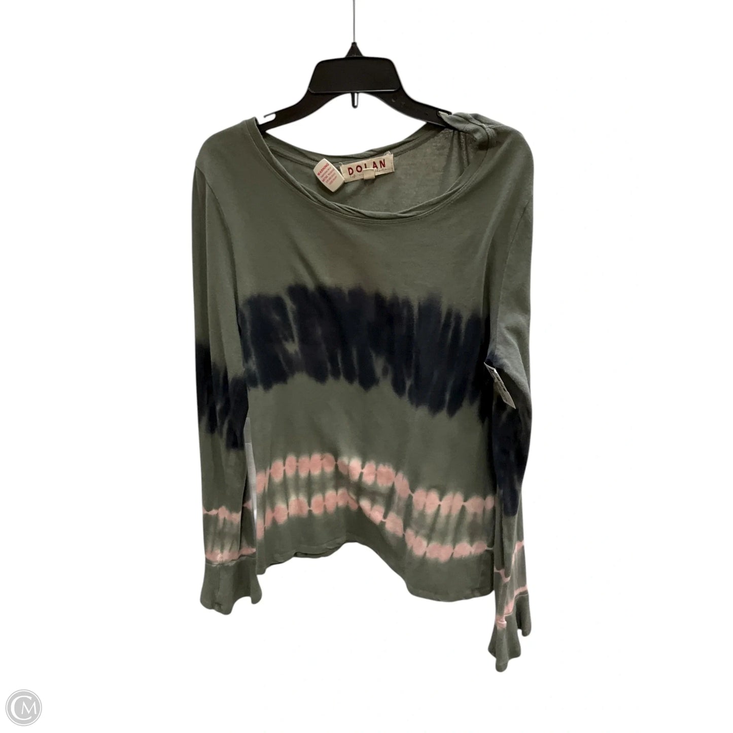 Top Long Sleeve By Dolan Left Coast In Tie Dye Print, Size: Xl