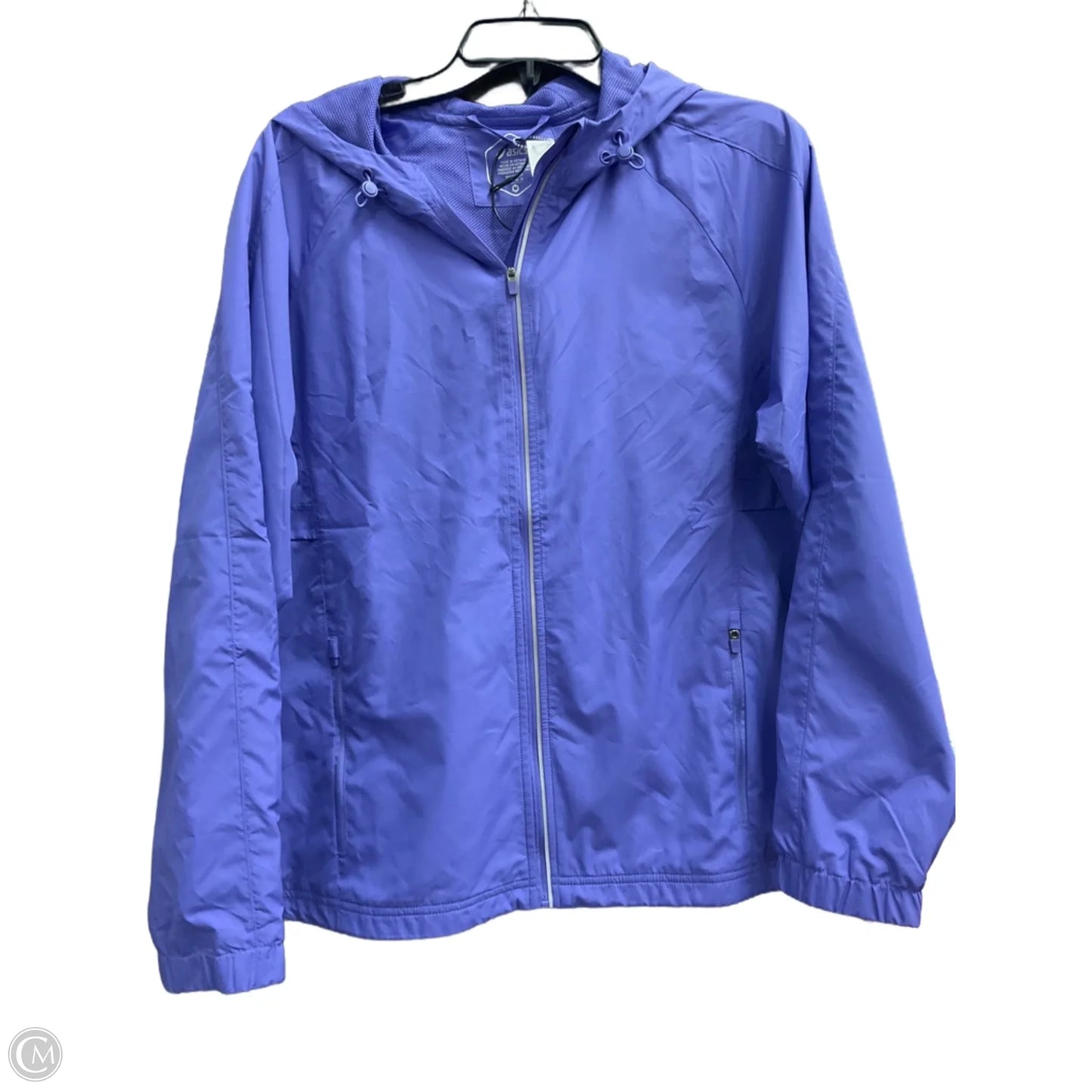 Athletic Jacket By Asics In Purple, Size: M