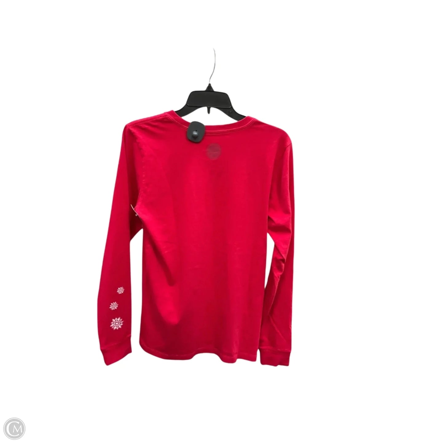 Top Long Sleeve By Life Is Good In Red, Size: S