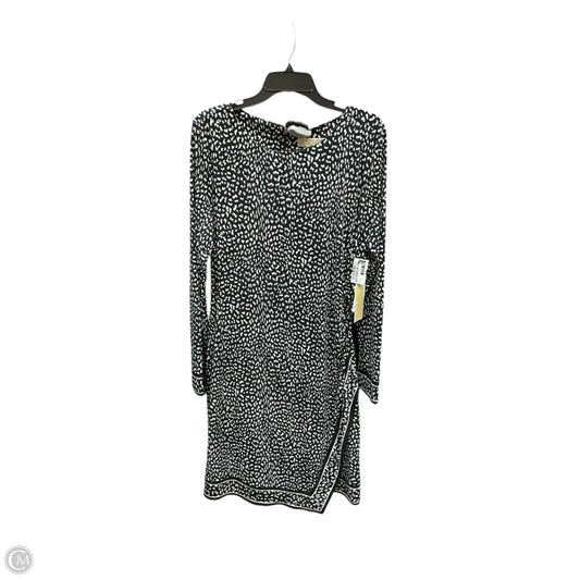 Dress Casual Midi By Michael By Michael Kors In Black & White, Size: Xl