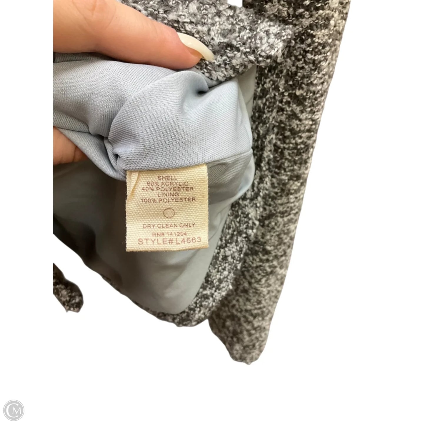 Jacket Other By Hem & Thread In Grey, Size: M