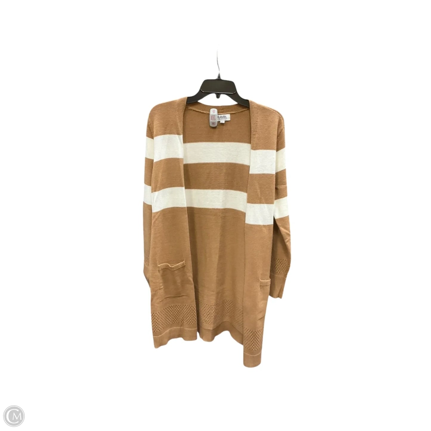 Cardigan By Clothes Mentor In Tan, Size: M