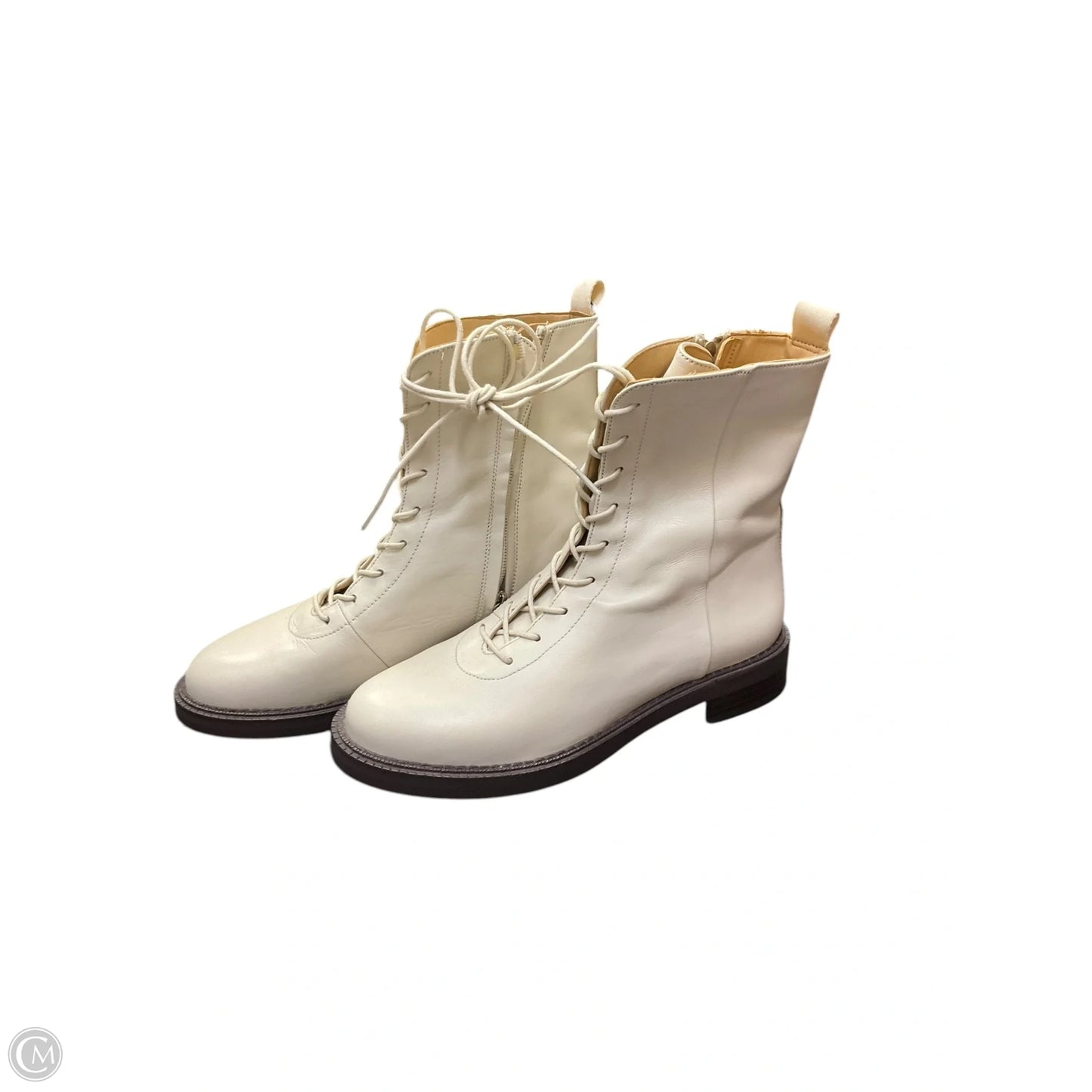 Boots Mid-calf Flats By Sam Edelman In White, Size: 6.5