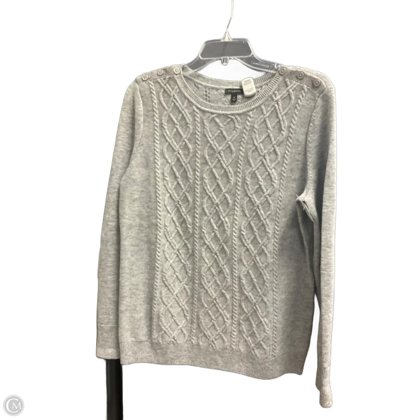 Top Long Sleeve By Talbots In Grey, Size: M