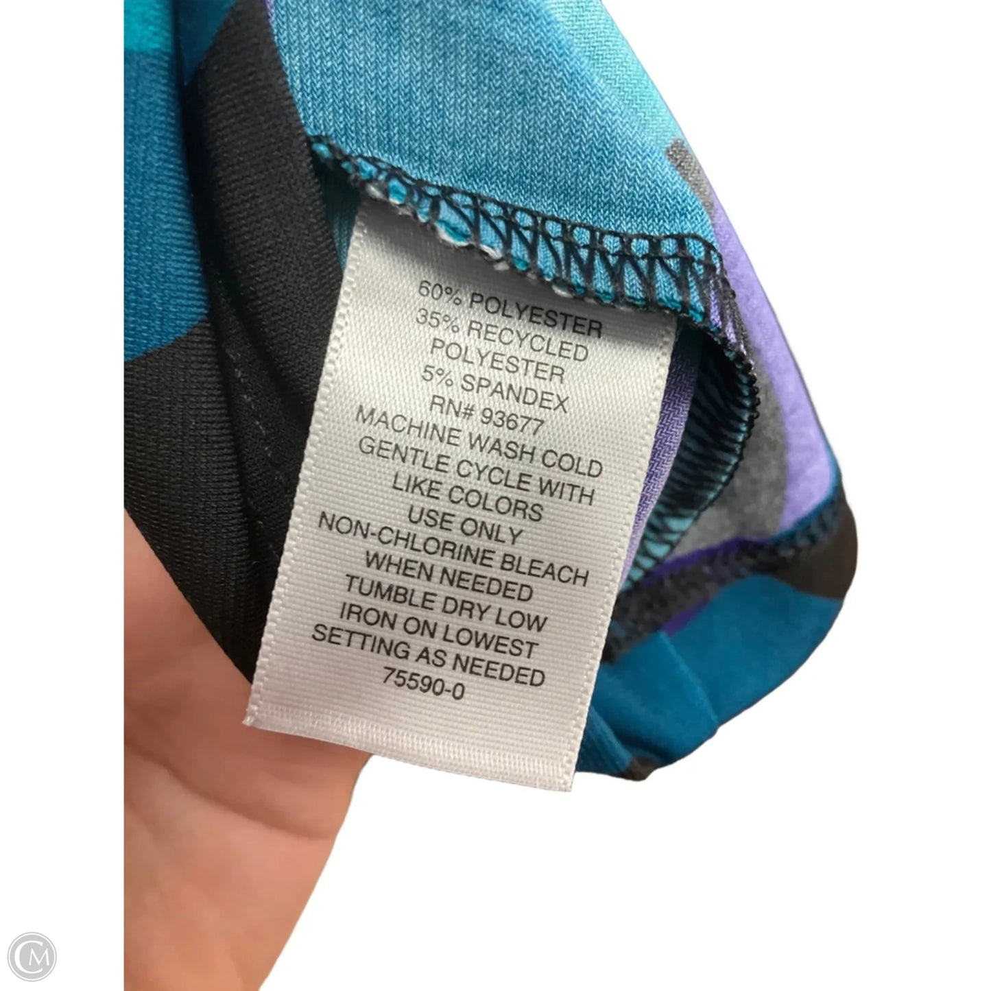 Top 3/4 Sleeve By Liz Claiborne In Multi-colored, Size: S