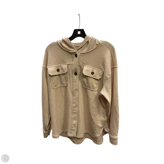 Top Long Sleeve By Time And Tru In Cream, Size: M