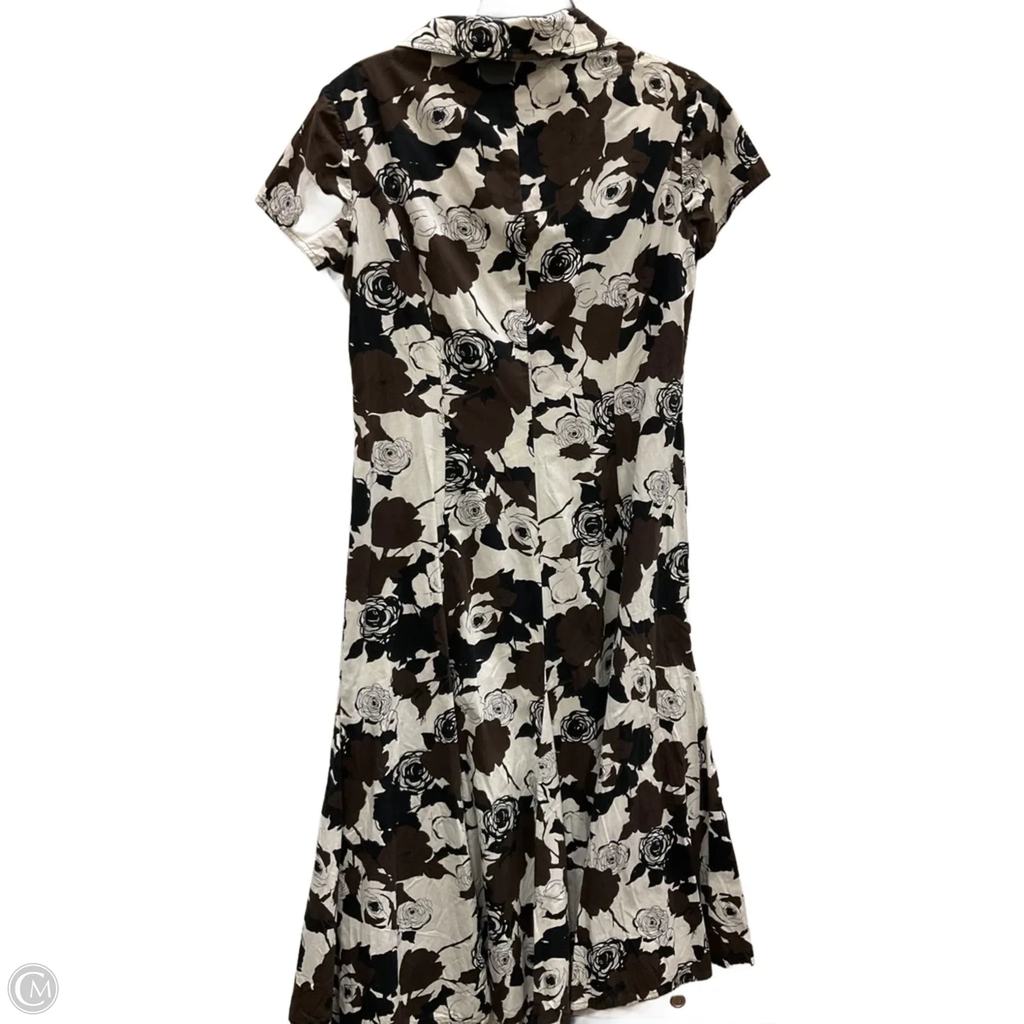 Dress Casual Midi By Talbots In Brown, Size: 12