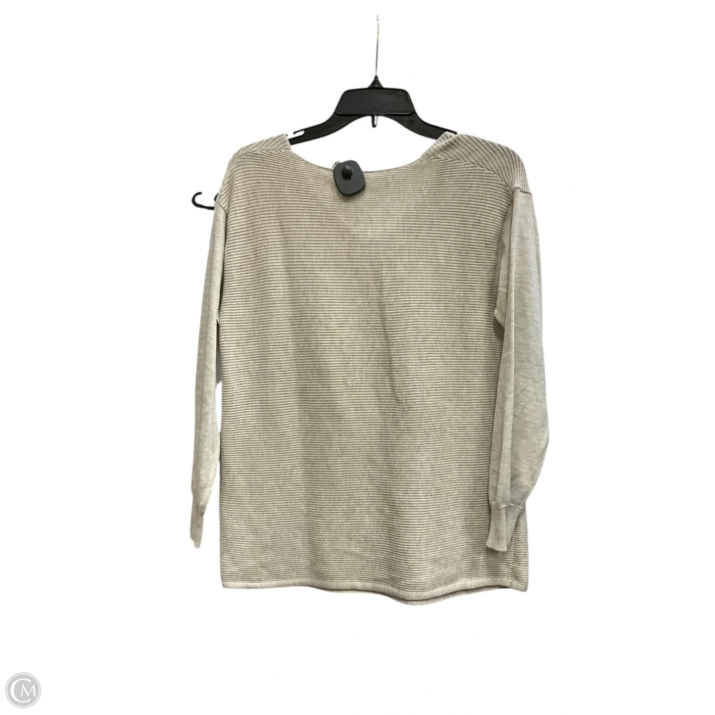 Top Long Sleeve By Ella Moss In Grey, Size: S
