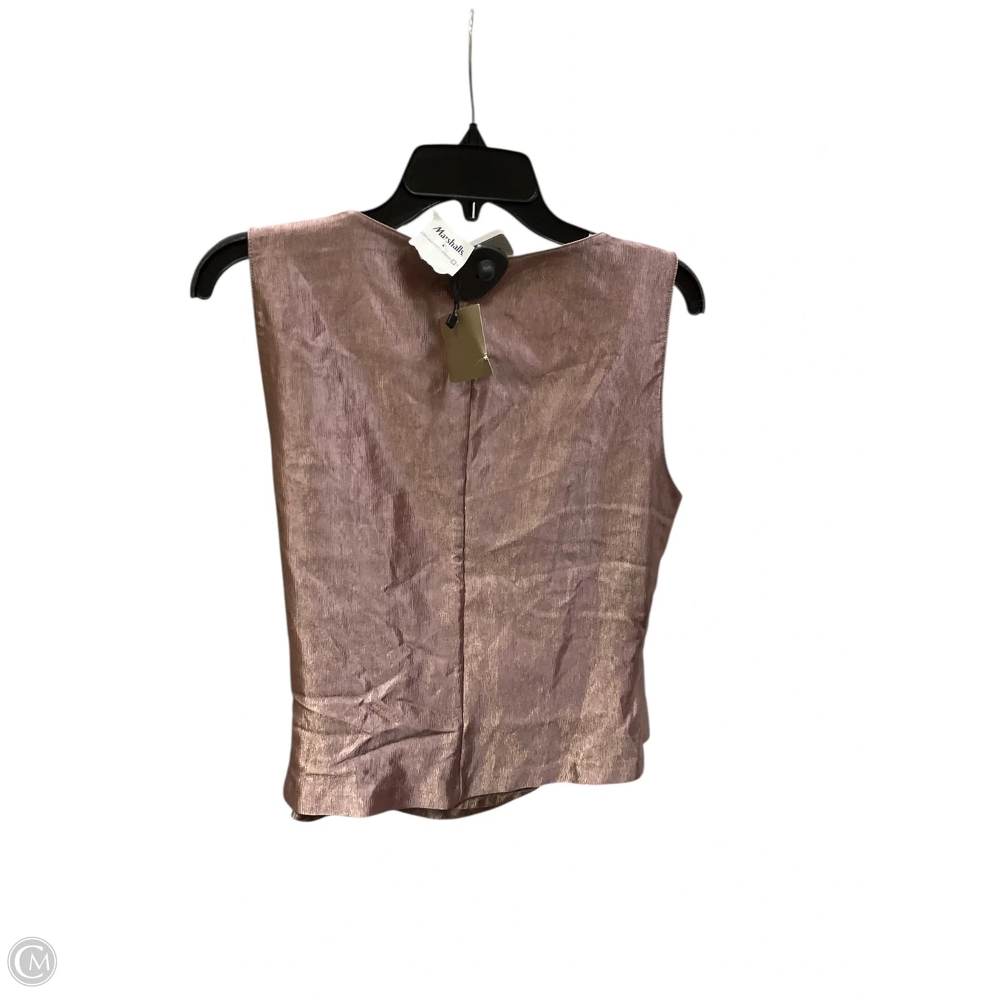 Top Sleeveless By Zara In Rose Gold, Size: L