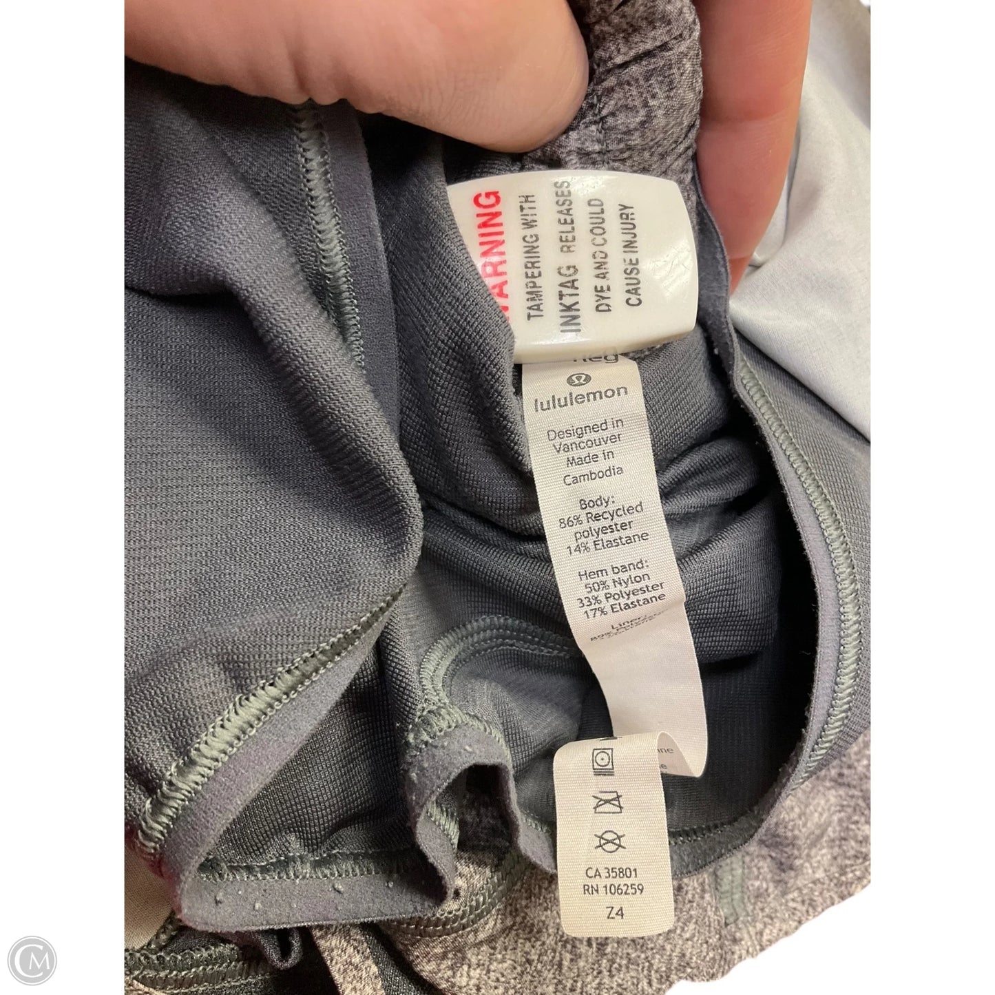 Athletic Shorts By Lululemon In Brown, Size: 10