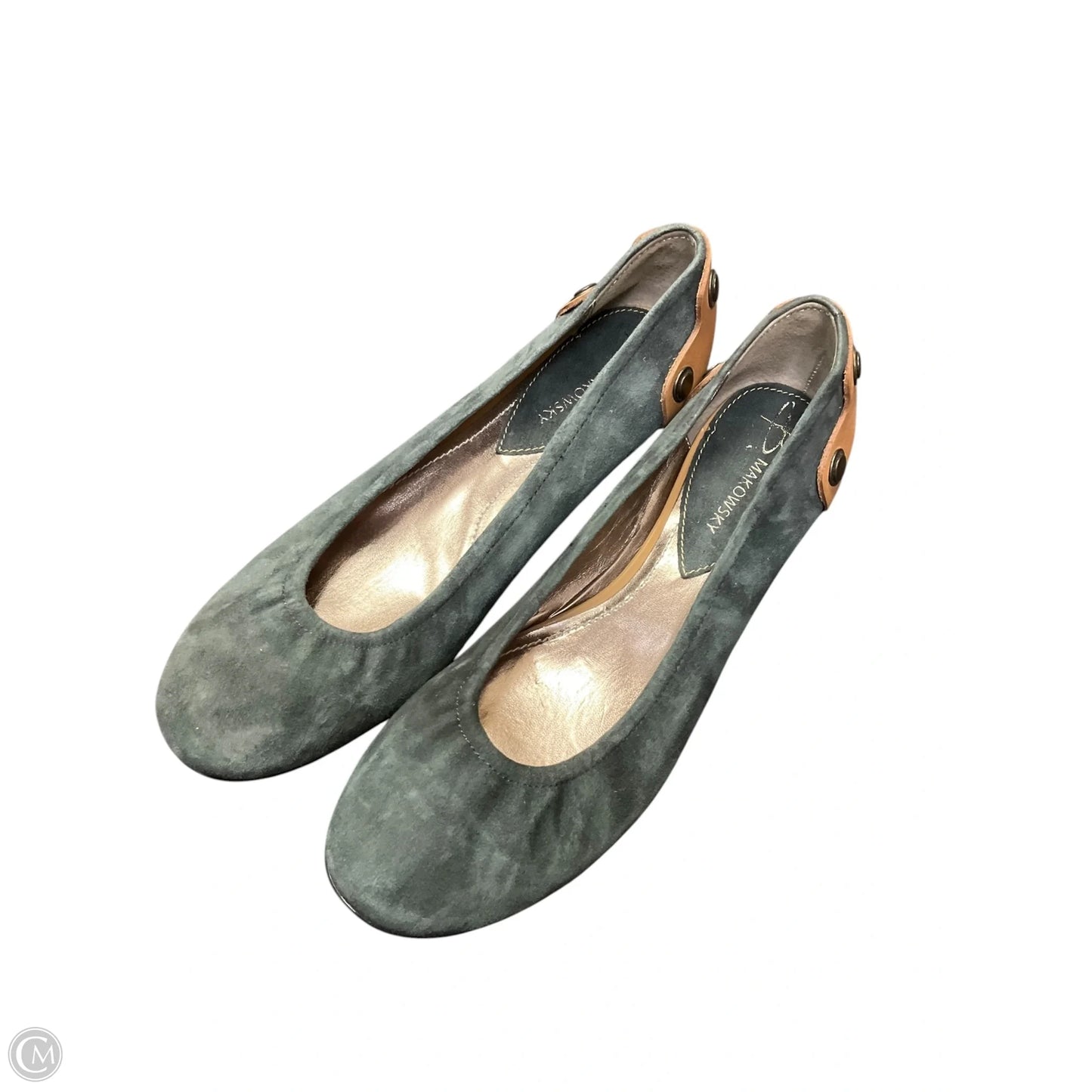 Shoes Flats By B. Makowsky In Grey, Size: 10