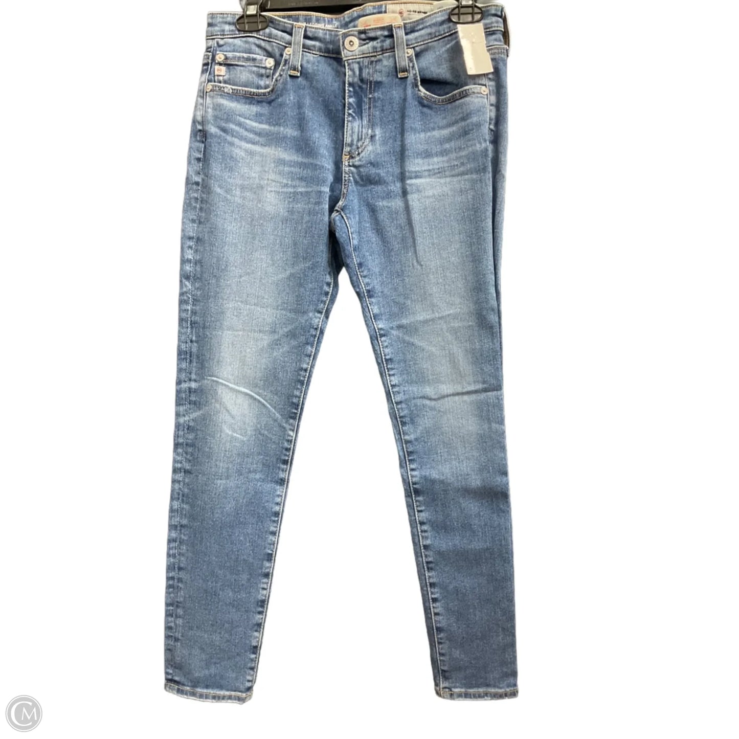 Jeans Skinny By Adriano Goldschmied In Blue Denim, Size: 8