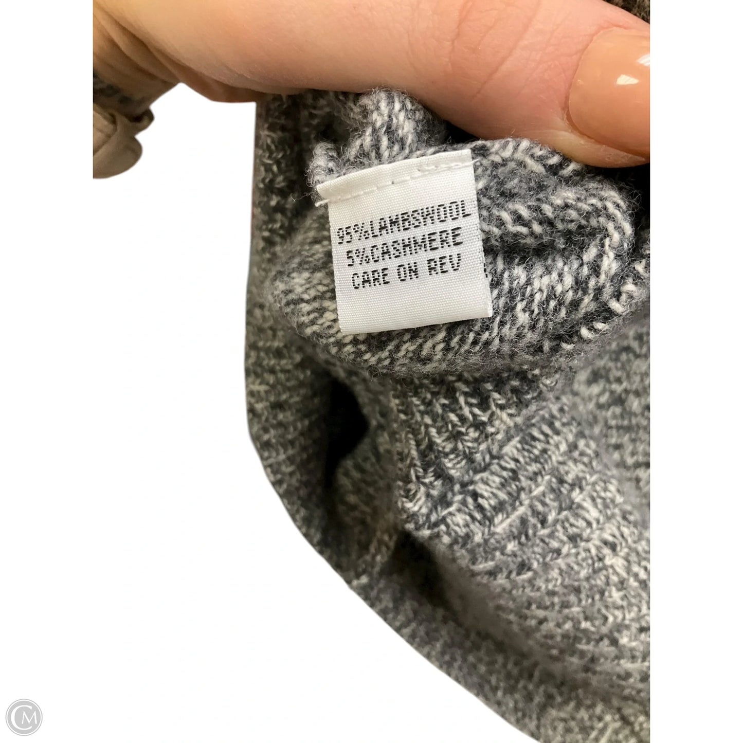 Top Long Sleeve By Bryn Walker In Grey, Size: M