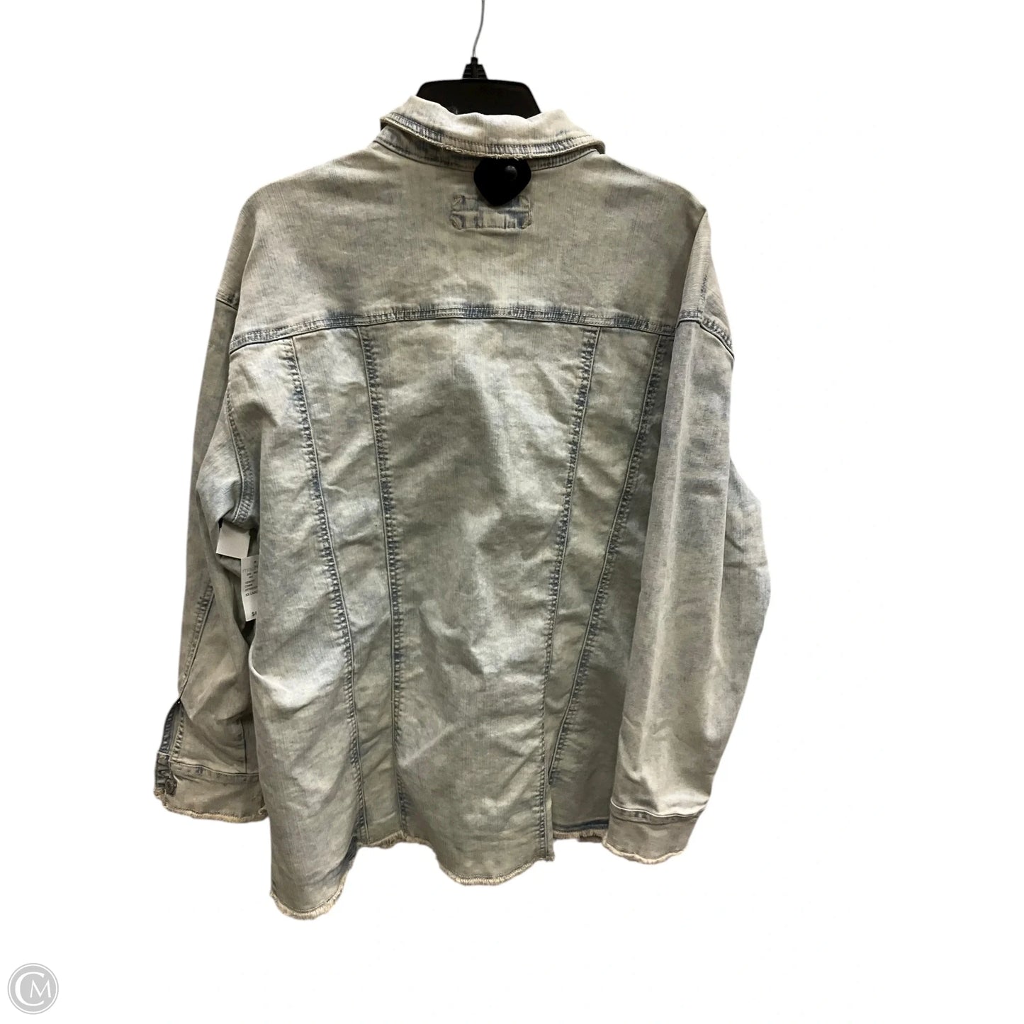 Jacket Denim By Maurices In Blue Denim, Size: Xxl