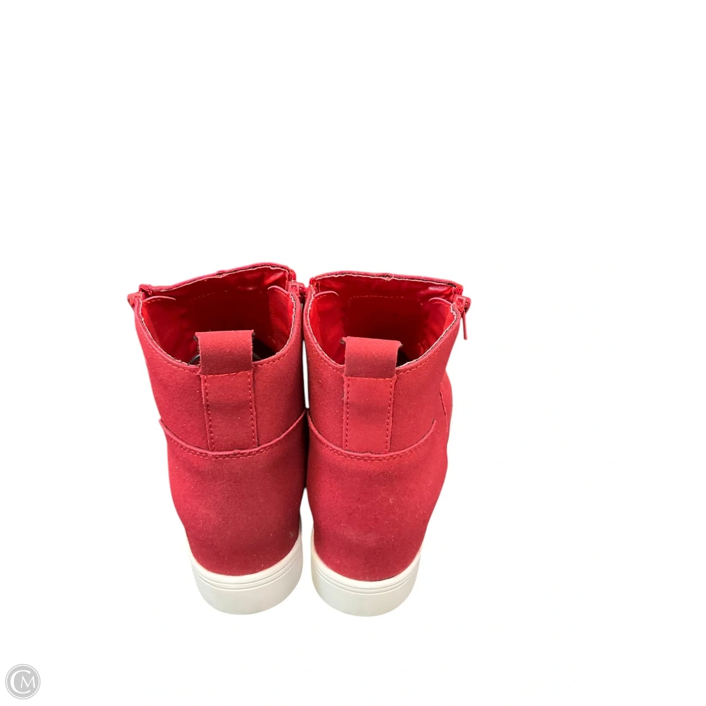 Boots Ankle Flats By Corkys In Red, Size: 9