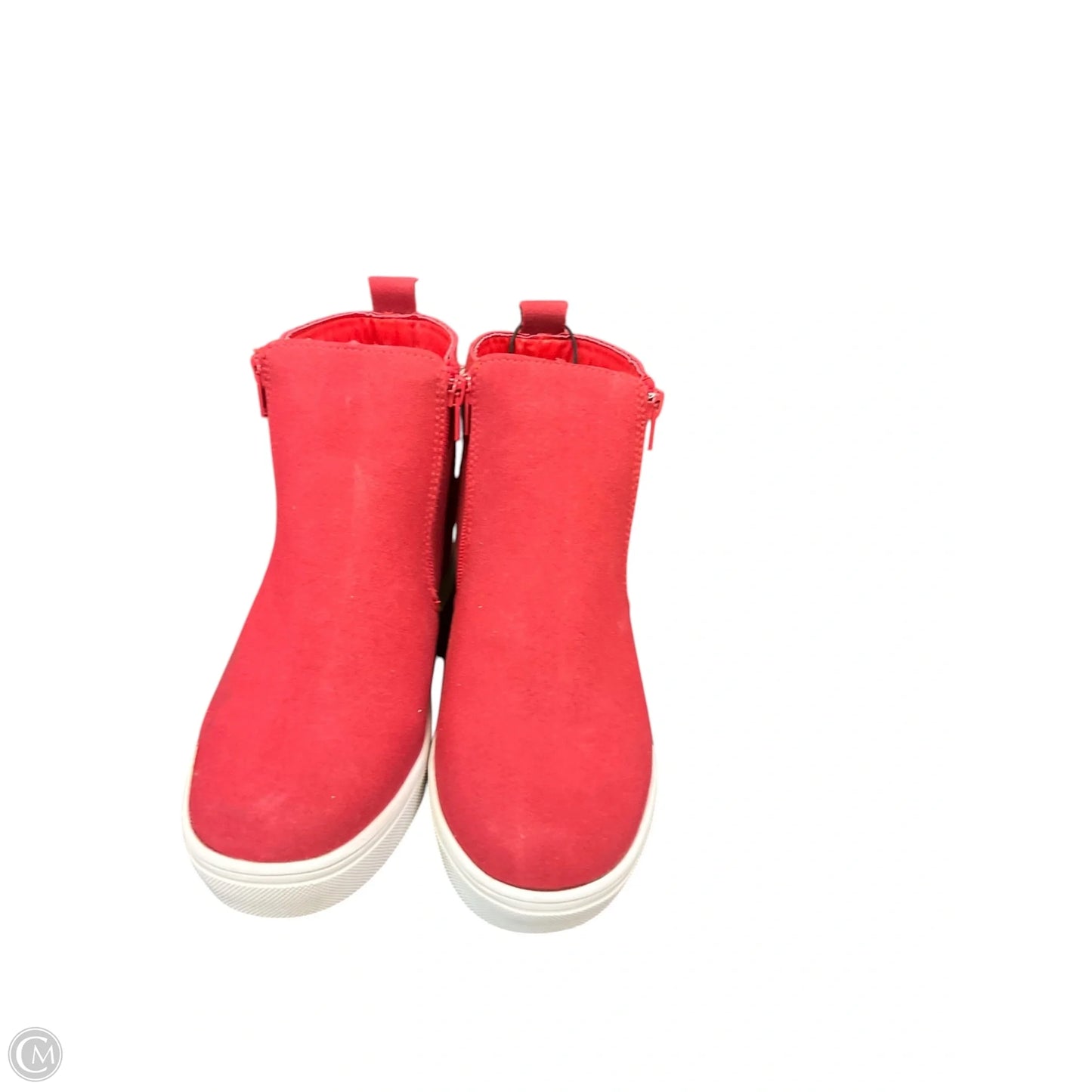 Boots Ankle Flats By Corkys In Red, Size: 9