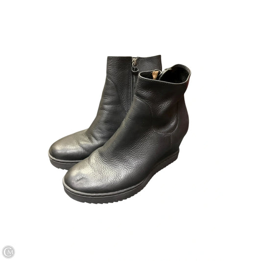 Boots Ankle Heels By Sofft In Black, Size: 8.5