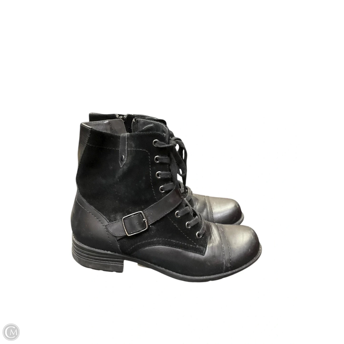 Boots Ankle Flats By Abeo In Black, Size: 10