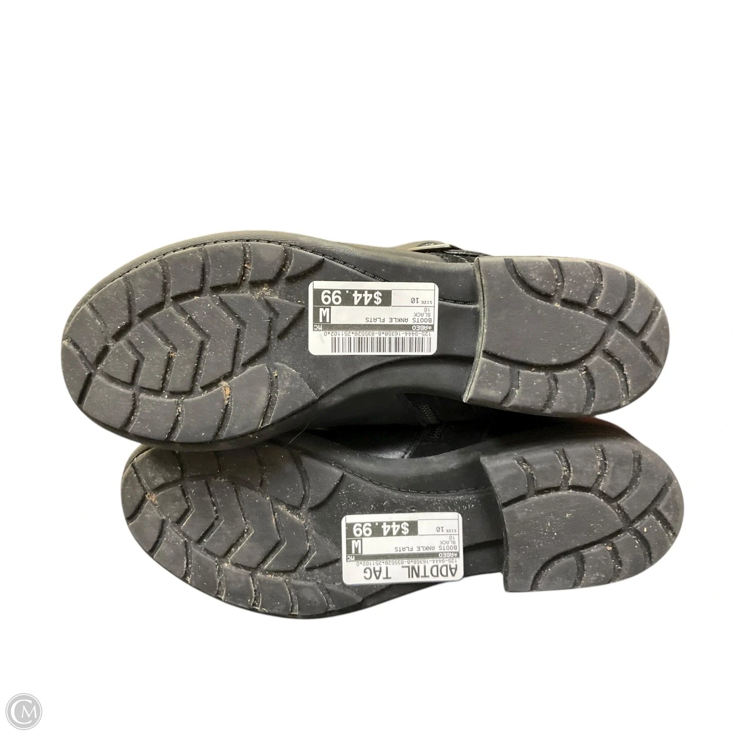 Boots Ankle Flats By Abeo In Black, Size: 10