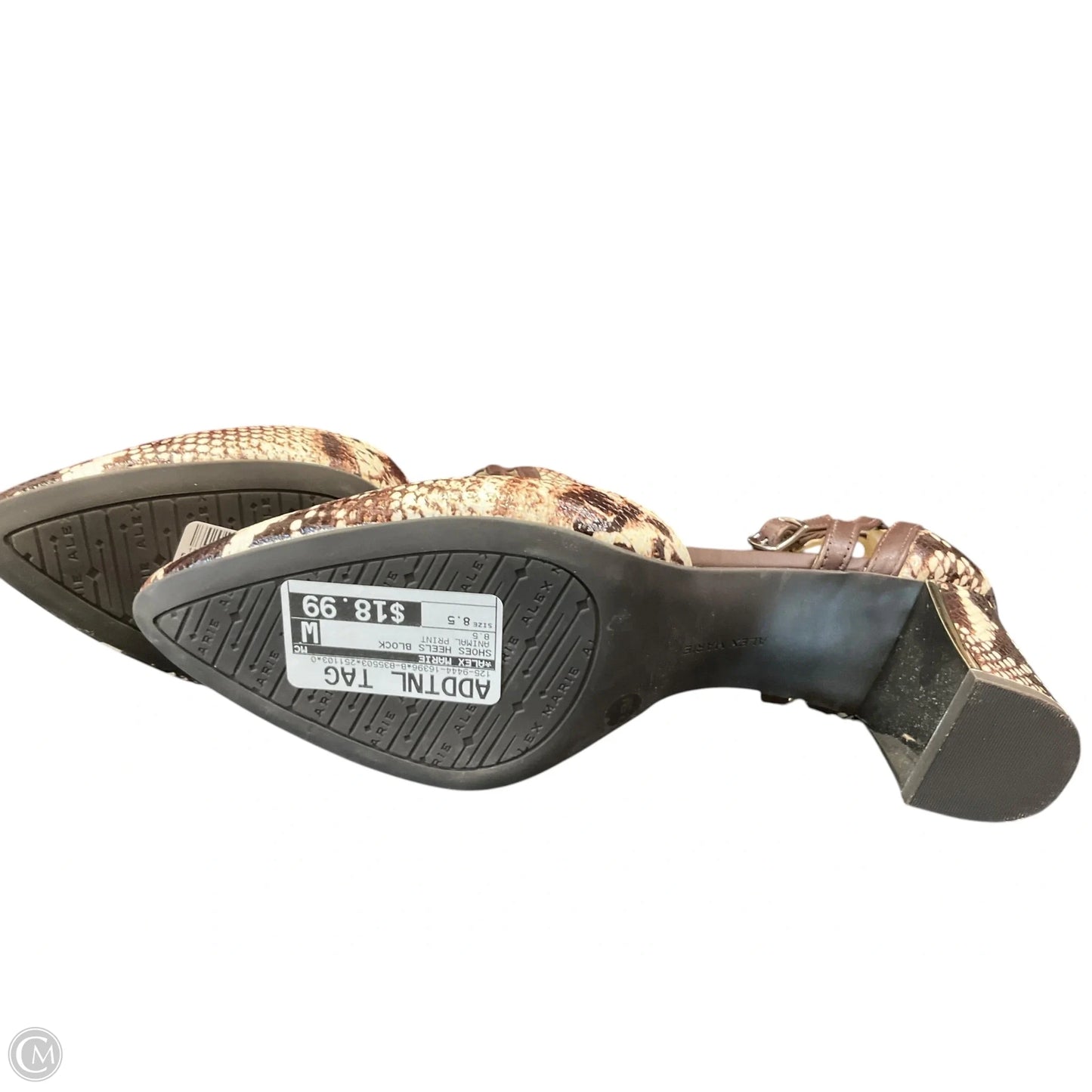 Shoes Heels Block By Alex Marie In Animal Print, Size: 8.5
