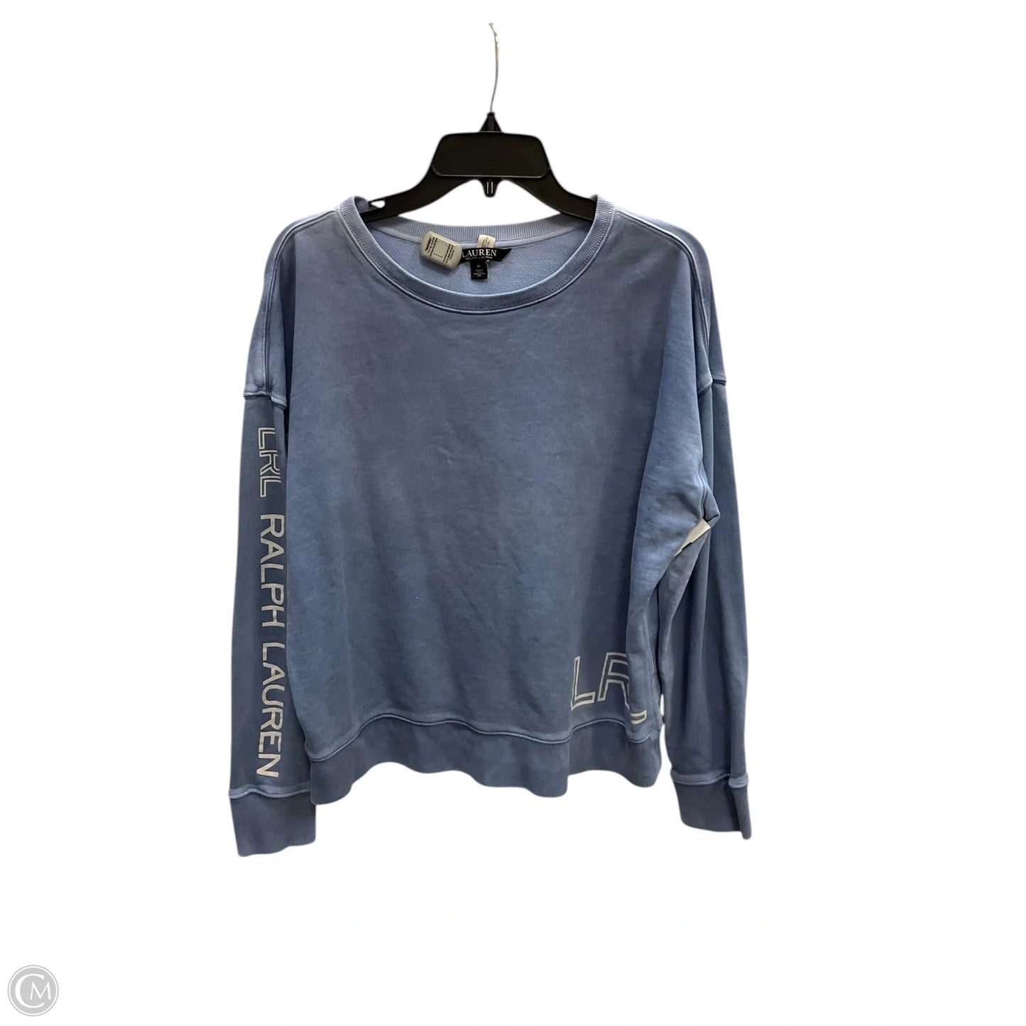 Sweatshirt Crewneck By Lauren By Ralph Lauren In Blue, Size: M
