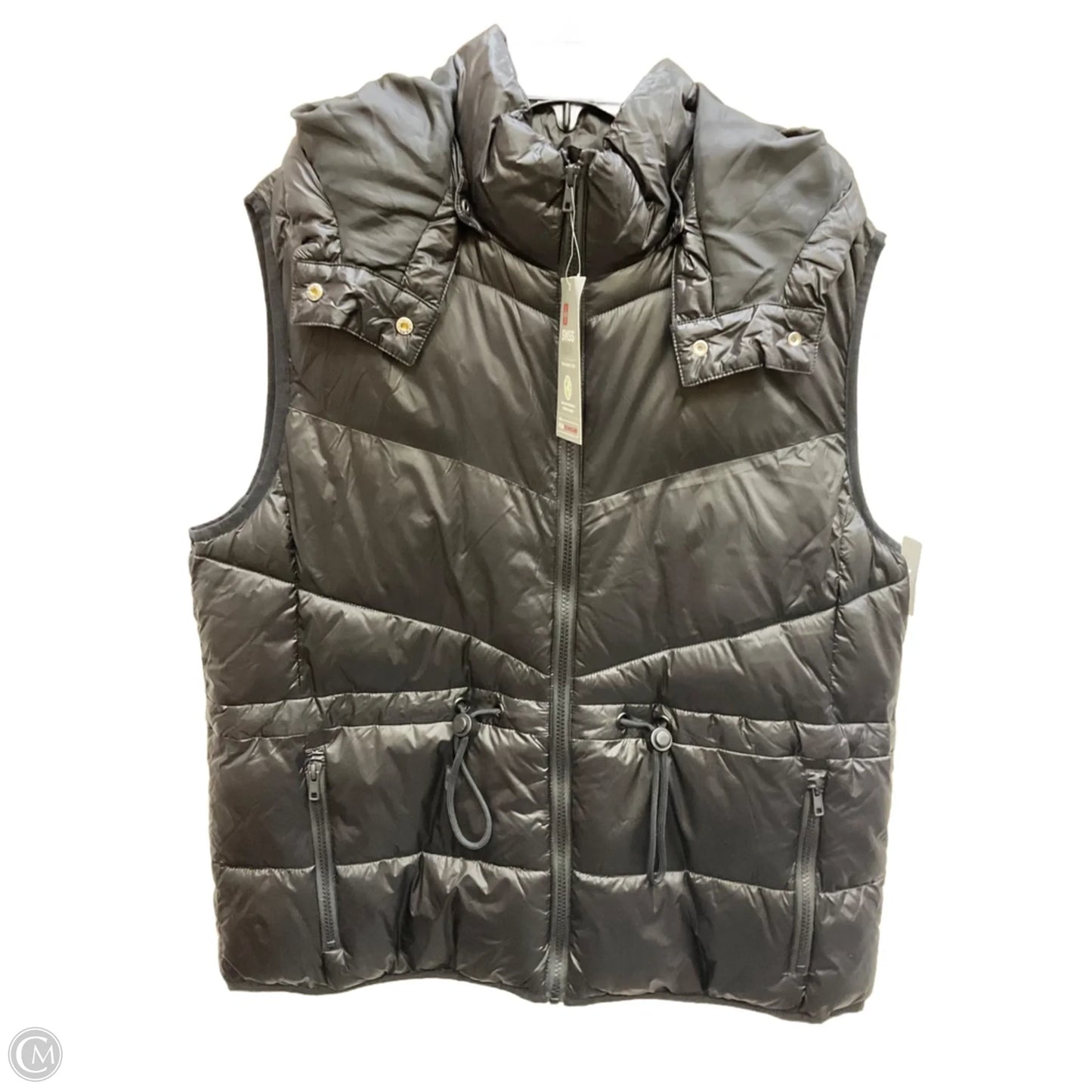 Vest Puffer & Quilted By Cme In Black, Size: Xl