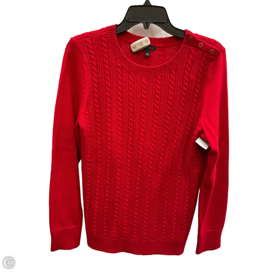 Top Long Sleeve By Talbots In Red, Size: M