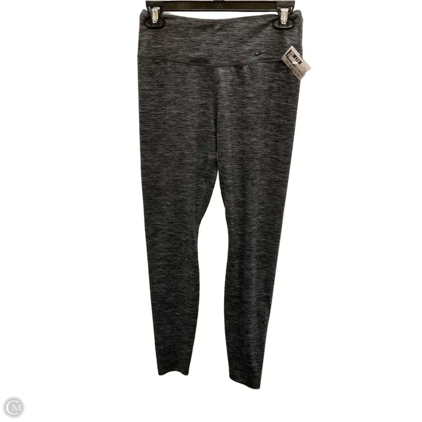 Athletic Leggings By Nike Apparel In Grey, Size: M