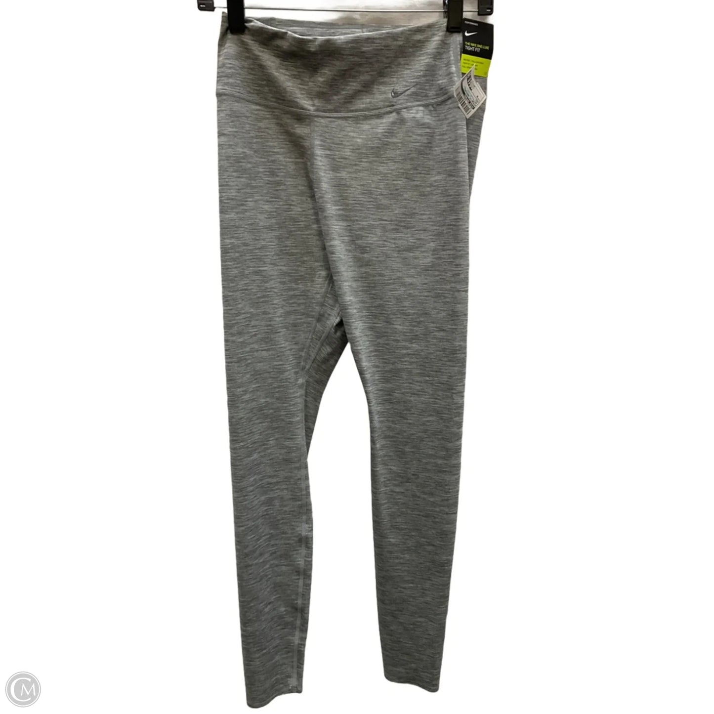 Athletic Leggings By Nike Apparel In Grey, Size: M