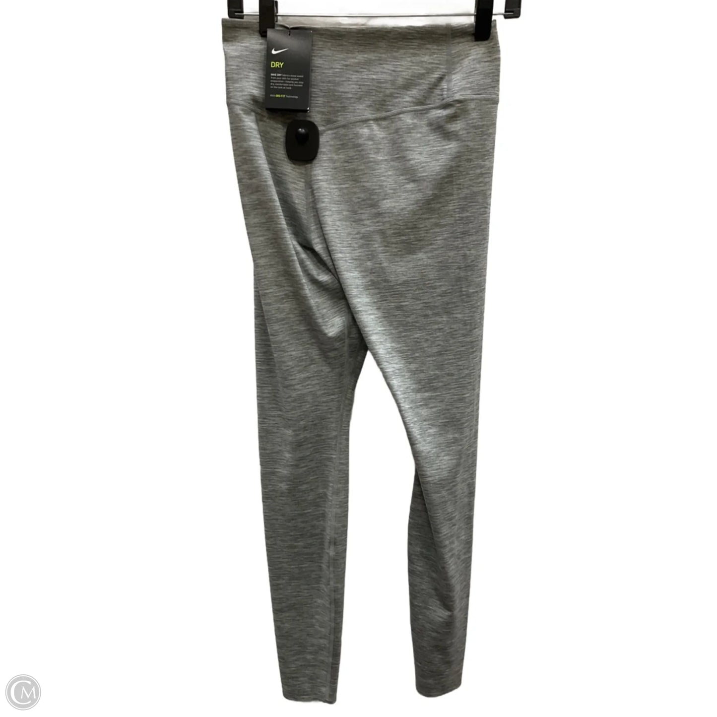 Athletic Leggings By Nike Apparel In Grey, Size: M