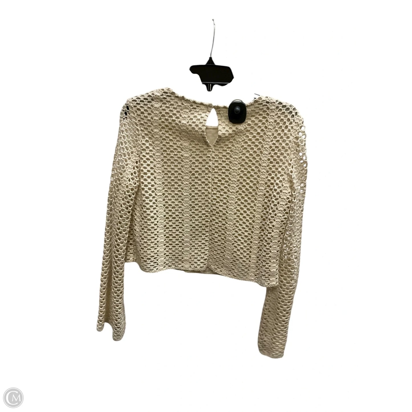 Top Long Sleeve By Lucy Paris In Beige, Size: M