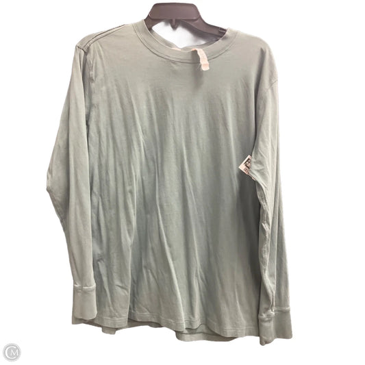 Athletic Top Long Sleeve Crewneck By Lululemon In Green, Size: 8