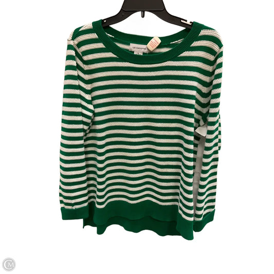 Top Long Sleeve By Liz Claiborne In Green, Size: Xl