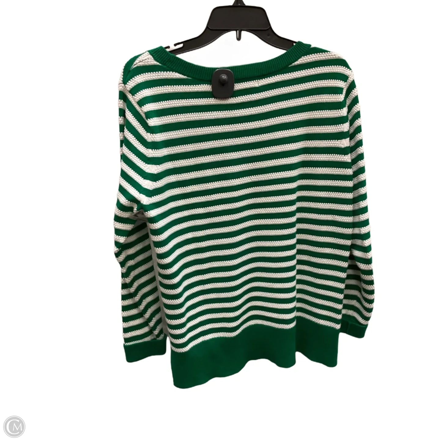 Top Long Sleeve By Liz Claiborne In Green, Size: Xl