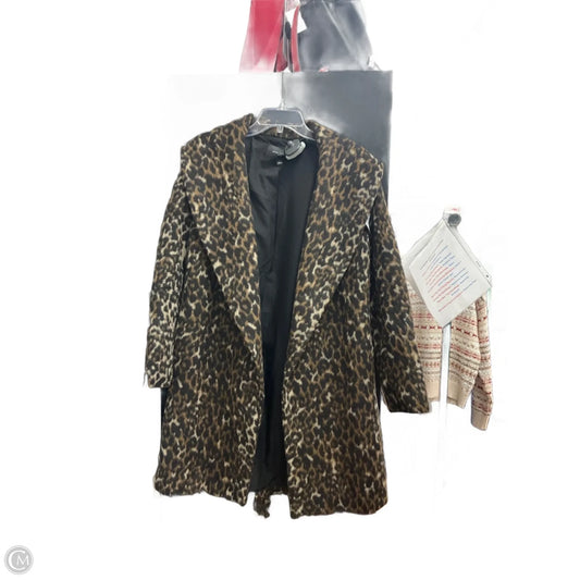 Coat Peacoat By Ann Taylor In Animal Print, Size: S