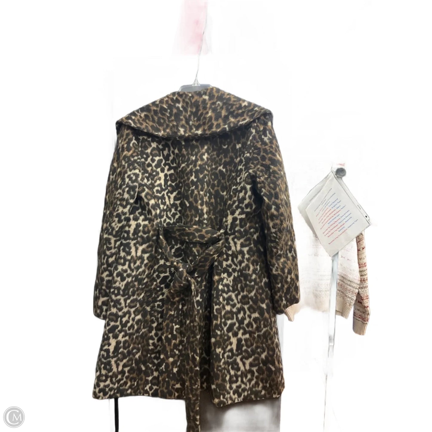 Coat Peacoat By Ann Taylor In Animal Print, Size: S