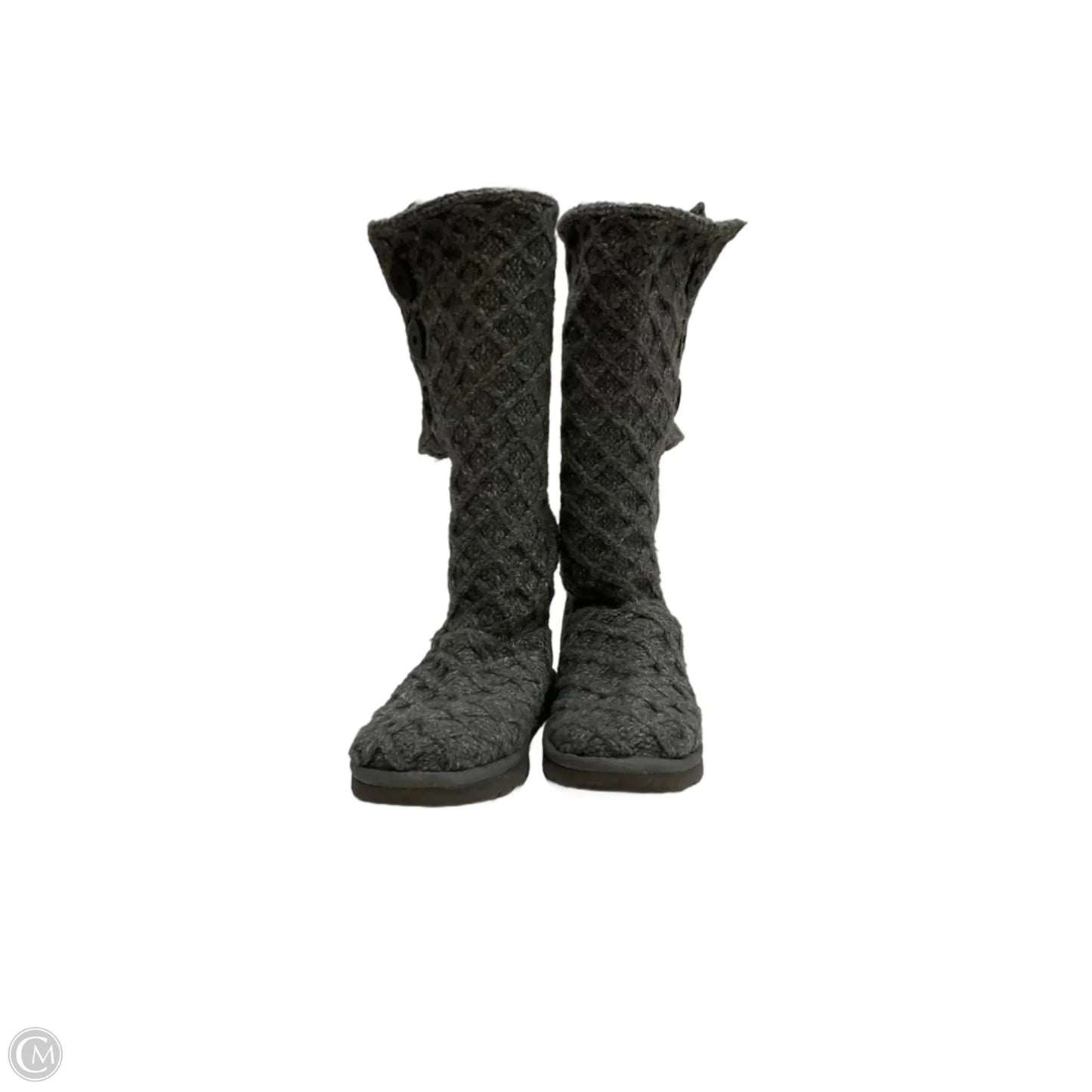 Boots Designer By Ugg In Grey, Size: 8
