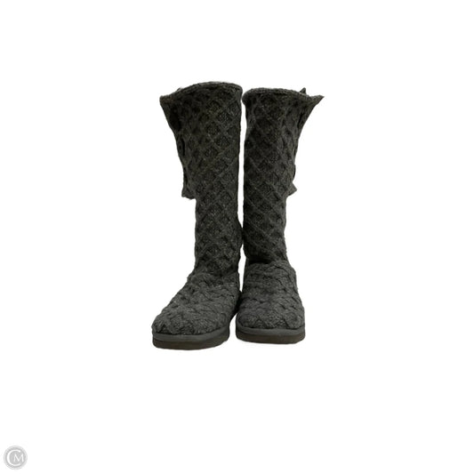 Boots Designer By Ugg In Grey, Size: 8