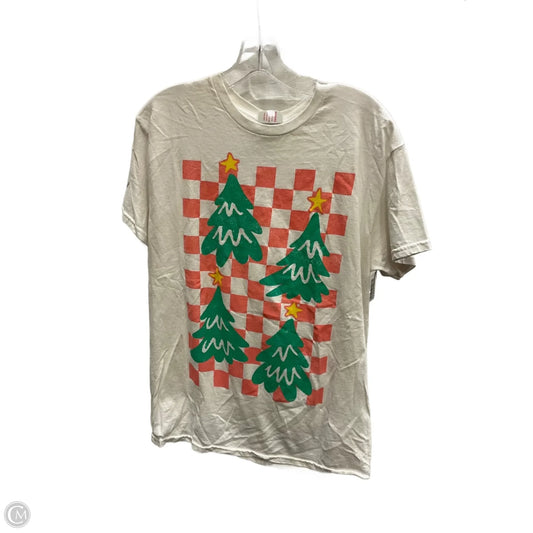 Top Short Sleeve Basic By Mighty Fine In White, Size: M