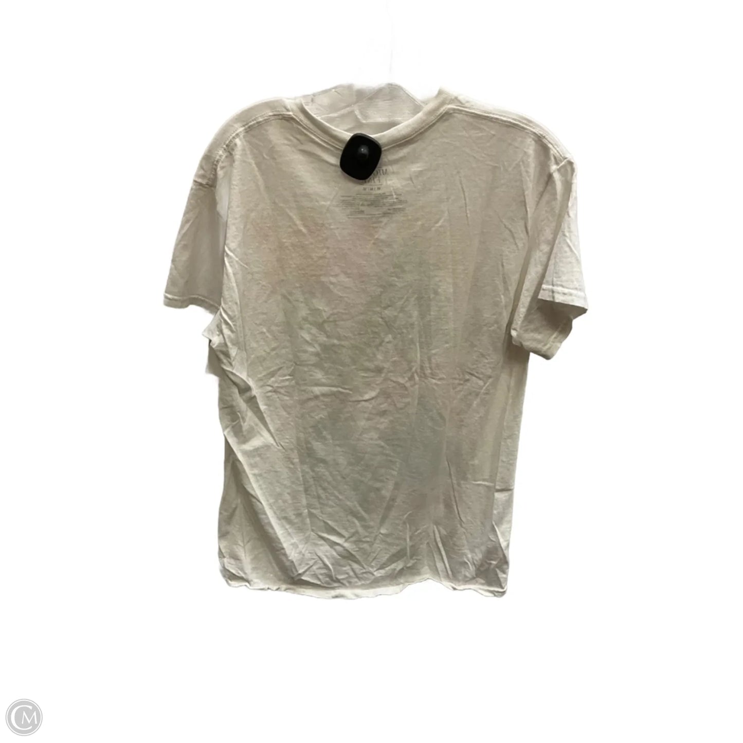 Top Short Sleeve Basic By Mighty Fine In White, Size: M