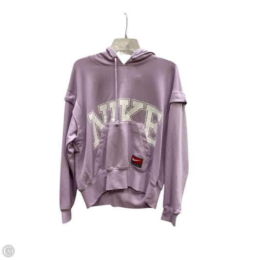 Athletic Sweatshirt Hoodie By Nike Apparel In Purple, Size: S