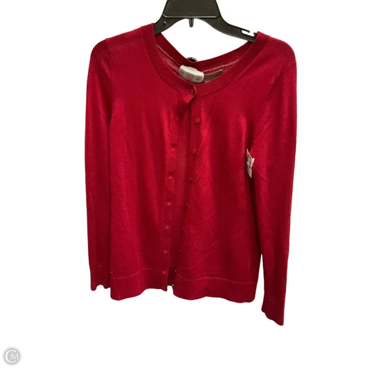 Cardigan By Banana Republic In Red, Size: M
