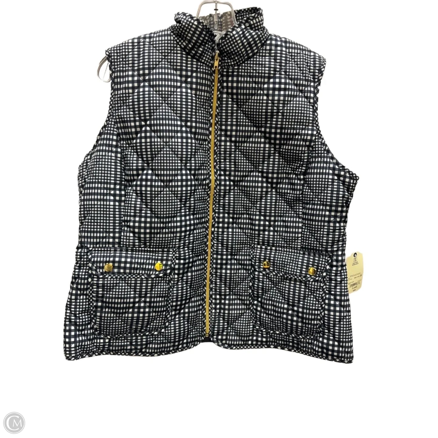 Vest Puffer & Quilted By St Johns Bay In Checkered Pattern, Size: Xl