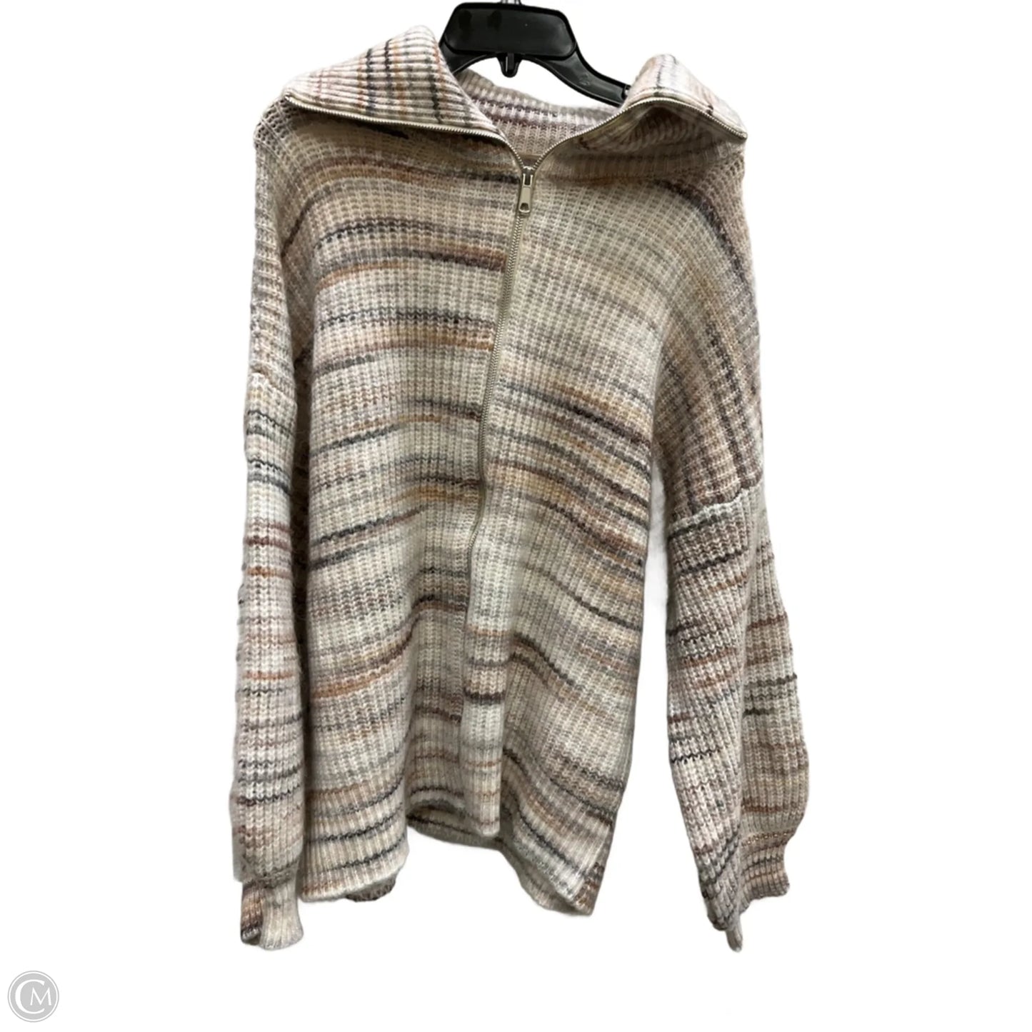 Cardigan By Clothes Mentor In Beige, Size: 3x