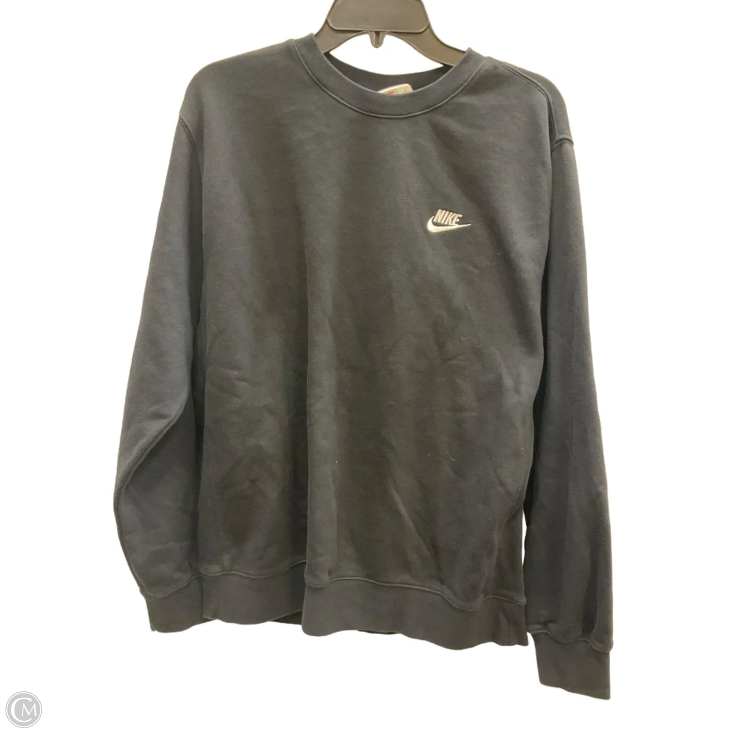 Sweatshirt Crewneck By Nike Apparel In Black, Size: L