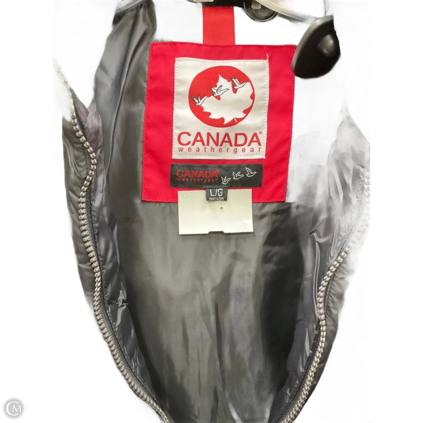 Coat Puffer & Quilted By Cma In Black, Size: L