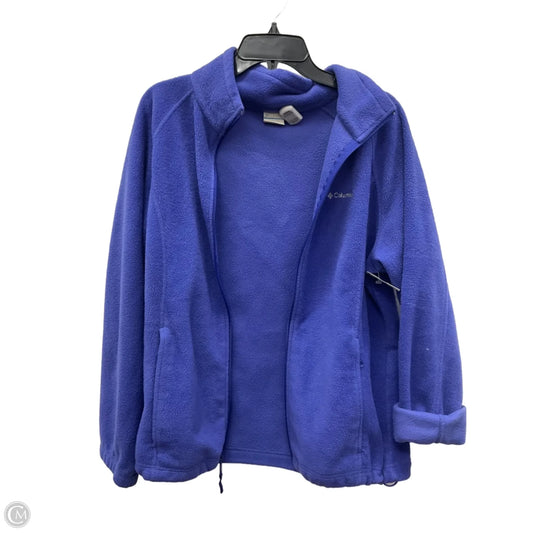 Athletic Jacket By Columbia In Purple, Size: 1x