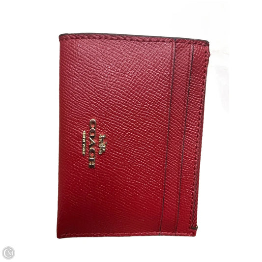 Id/card Holder Designer By Coach, Size: Small
