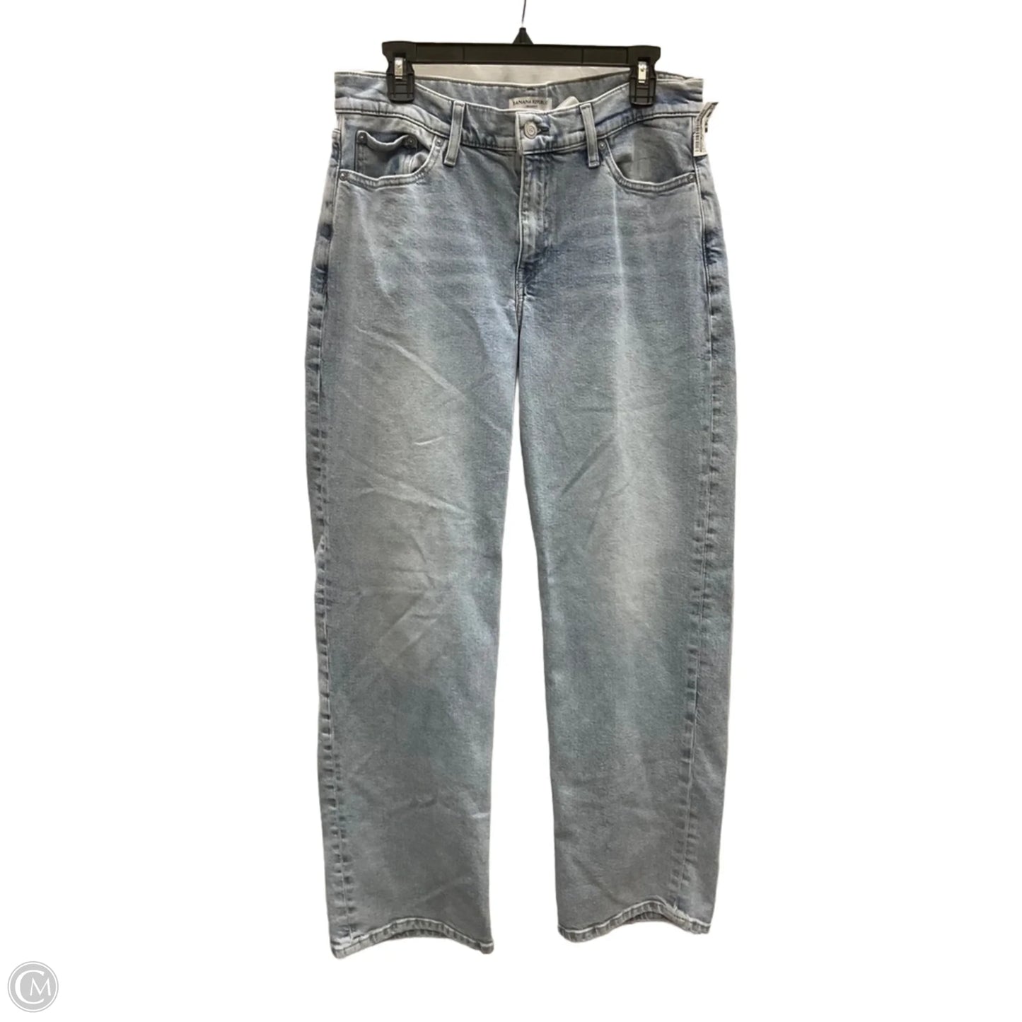 Jeans Wide Leg By Banana Republic In Blue Denim, Size: 8