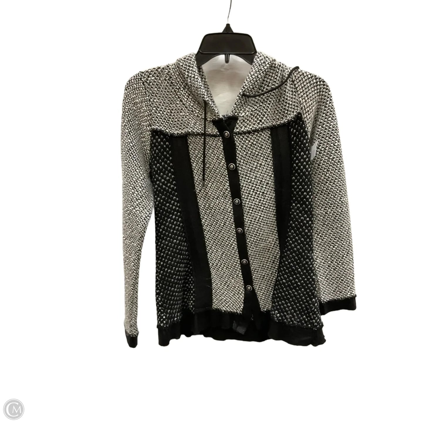 Cardigan By Cme In Black & White, Size: M